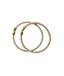 Copper and Lead Twisted Anklet / Kaal Thandai