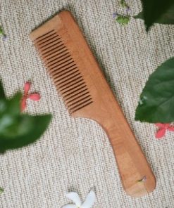 Neem Wood Comb with Handle