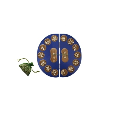 Wooden Pallanguzhi Board - Round Model