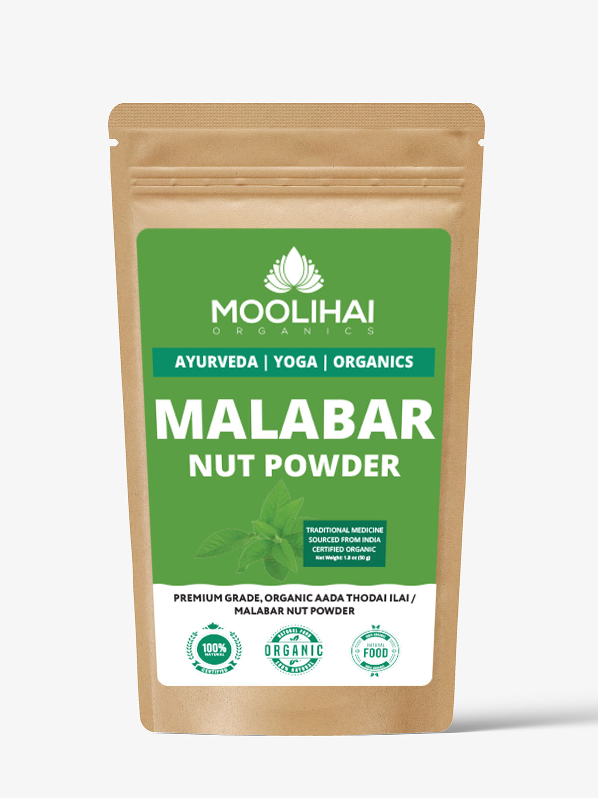 Malabar Nut Powder / Justicia adhatoda / Vasaka / Adhatoda Vasica / Adalodakam Powder / Aadathodai - Image 2