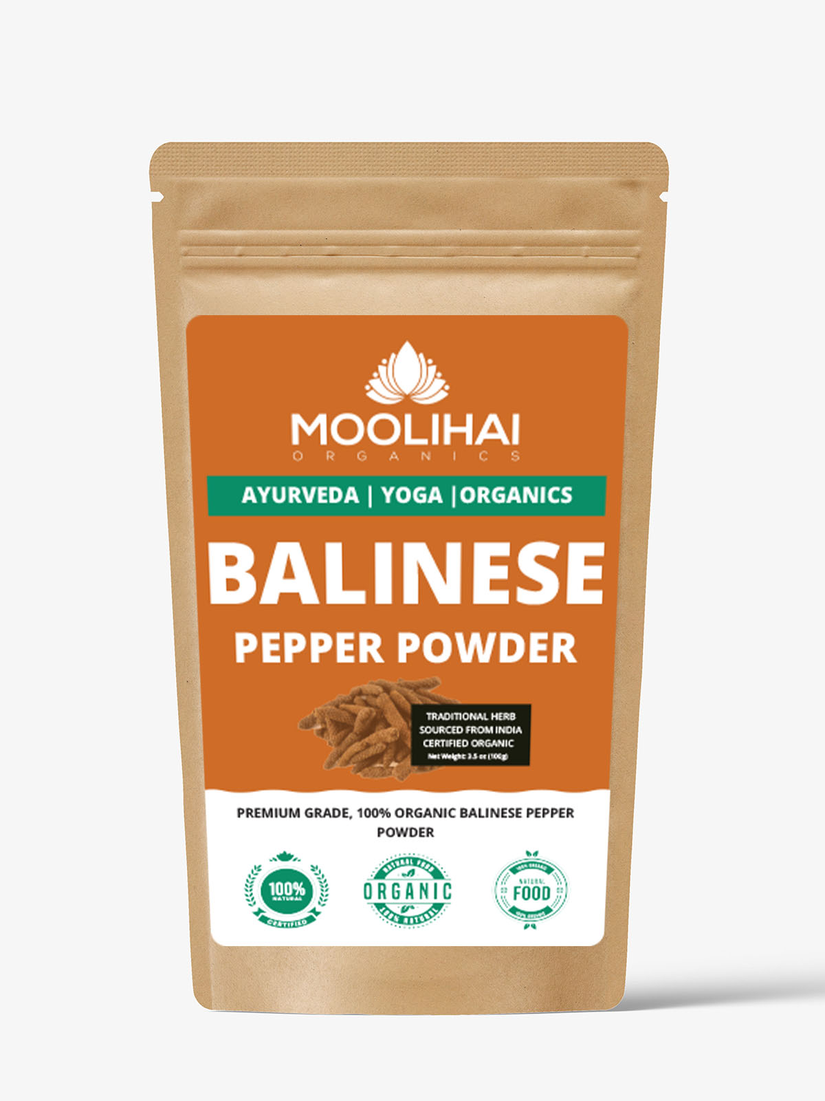 Natural Long Pepper Powder / Pippali / Piper Longum / Thippili - 100 gm - Image 2