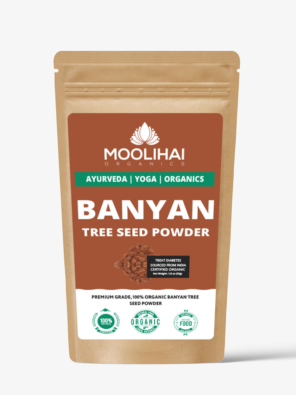 Organic and Natural Aalam Vithai / Banyan Tree Seed Powder / Bargad Seed Powder - Image 2