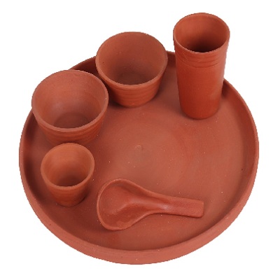 Earthen Clay Dinner Set