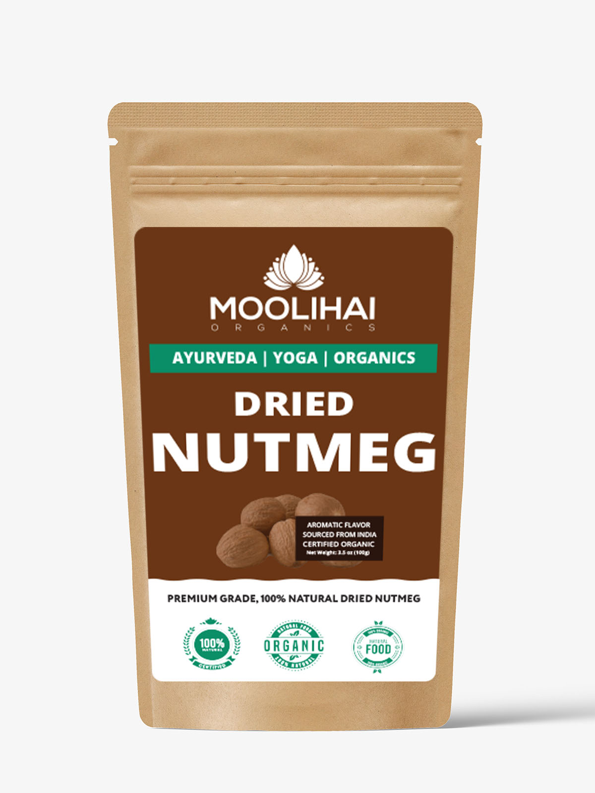 Dried Nutmeg / Javitri / Myristica fragrans / Jathikai - 100 gm - Image 2