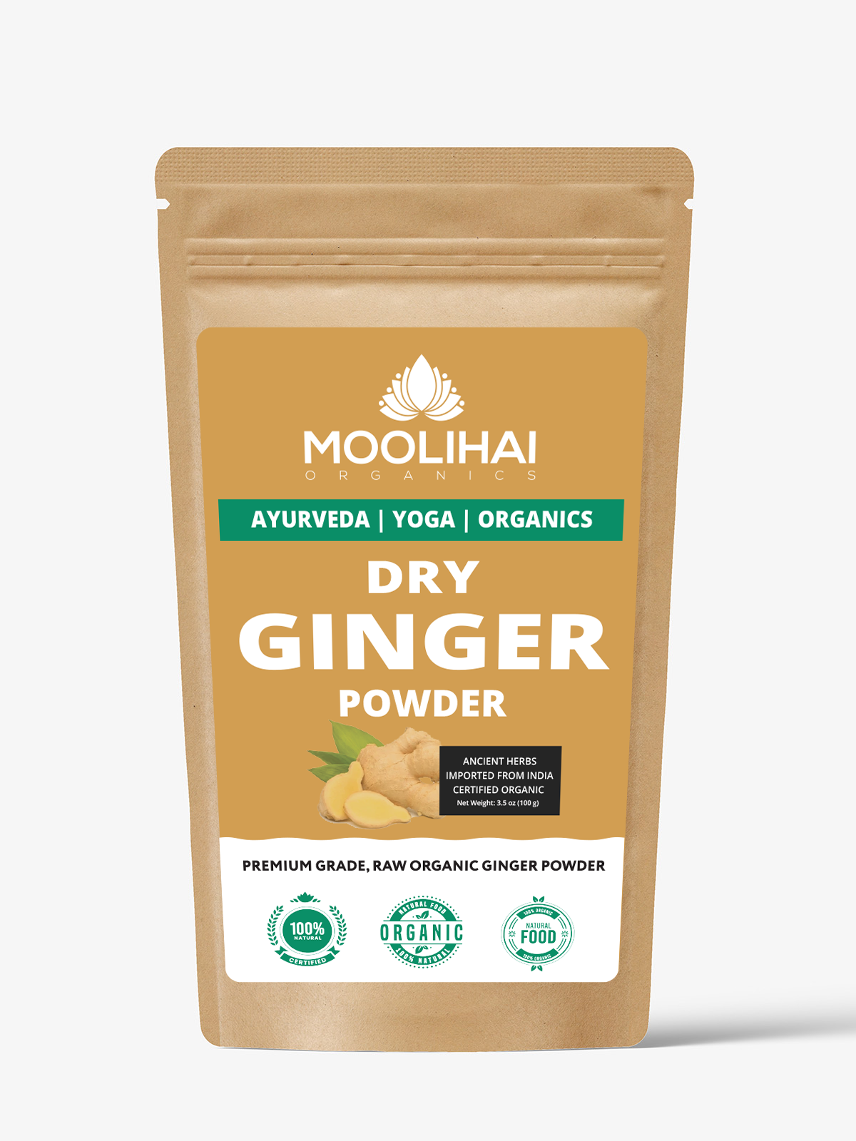 Premium Quality Dry Ginger Powder / Chukku / Sunth Adarak - 100 gm - Image 2