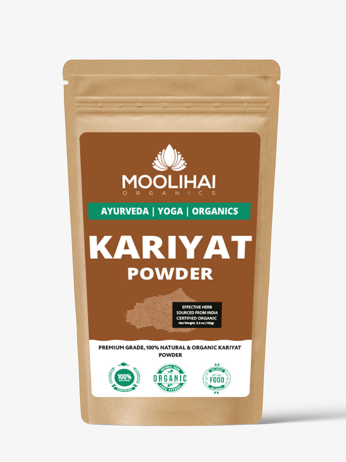 Kariyat Powder / Chirayta Hara / Siriyanangai Powder / Andrographis Paniculata - 100 gm - Image 2