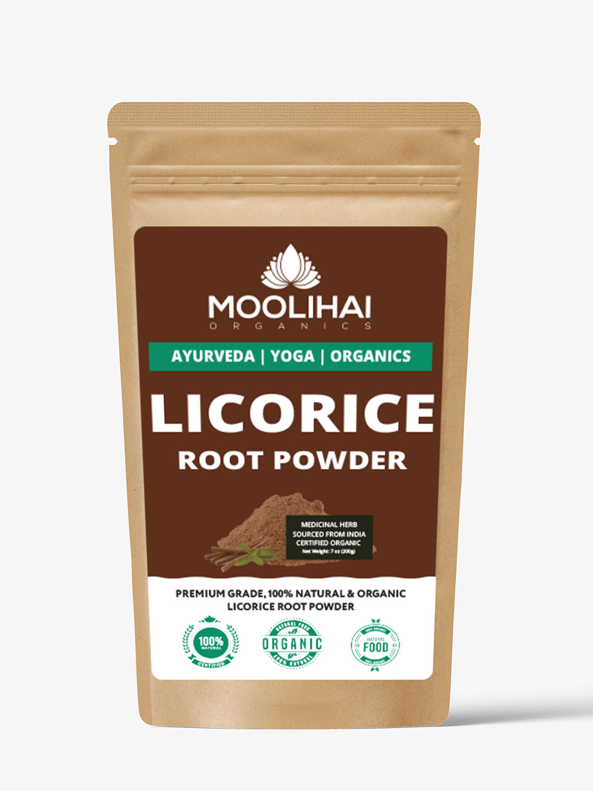 Organic Licorice Root Powder / Mulethi Powder / Glycyrrhiza Glabra / Athimathuram - Image 2