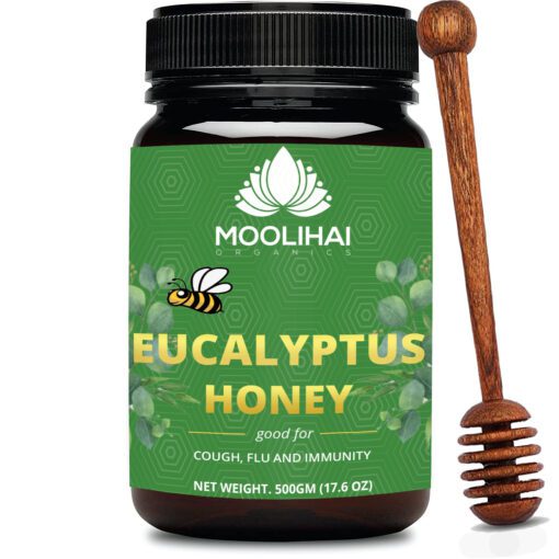 Raw Organic Eucalyptus Honey – 500 gm (17.6 oz)