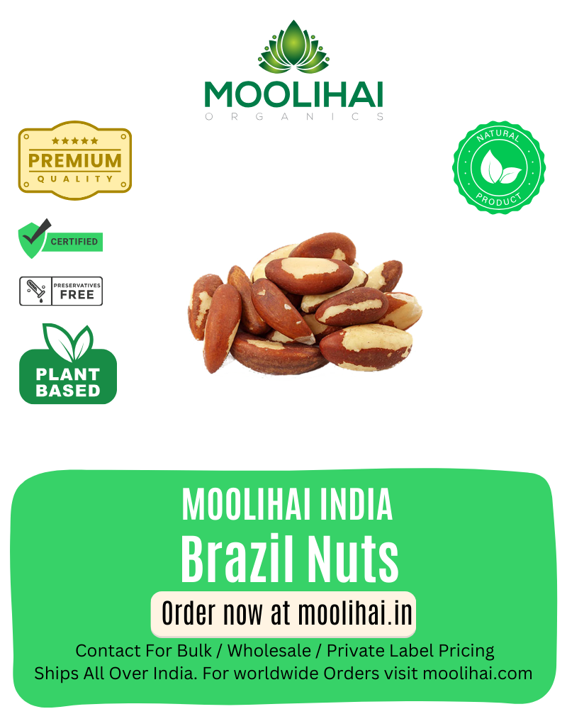 ఆర్గానిక్ బ్రెజిల్ నట్స్ | తైరోయిడ్, క్యాన్సర్ నివారణ | చర్మం, జుట్టు, ఎముకల ఆరోగ్యం కోసం