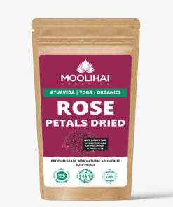 Alternative view of Organic 100% Pure Dried Rose Petals | Roja Poo | Panineerpoov |  Rojapuvvu | Gulab | Treat Digestive Tract Infections, Sore Throat - 100gm