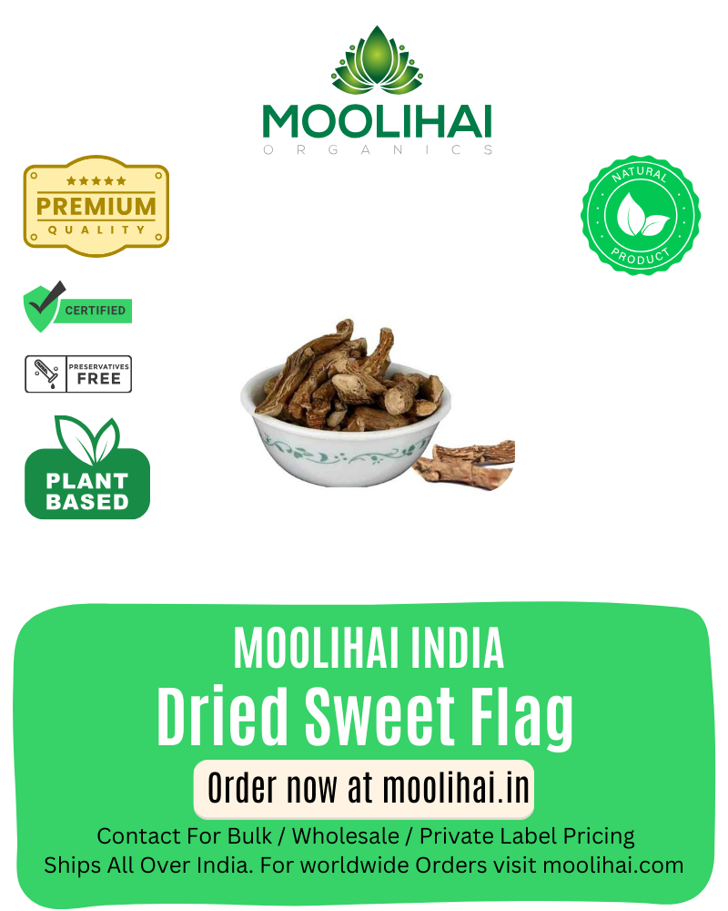 Dried Sweet Flag / Calamus Root / Vasambu / Ghorbach / Vadaja / Baje Gida / Vayambu-100gm