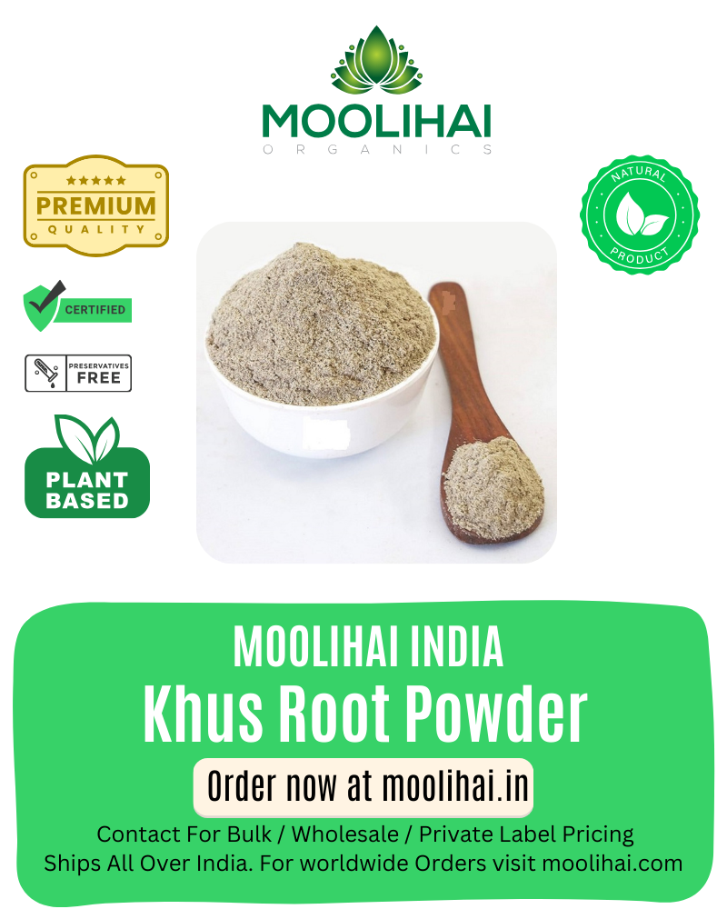 Khus Root Powder/ Vettiver Root Powder / Valak / Iruvelli / Kuriveru / Coleus Vettiveroides Root-100gm