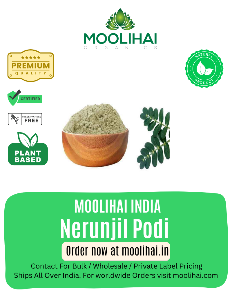 Caltrops herb Powder/ Nerunjil Podi / Nerinji / Antisha / Gokshura-100gm
