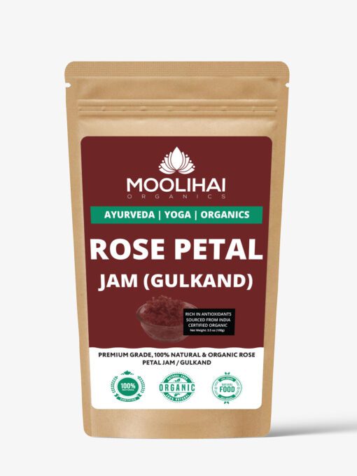 ఆర్గానిక్ సహజ గుల్కండ్ / 100% సహజ రోజ్ పెటల్ జామ్ – 100గ్రా