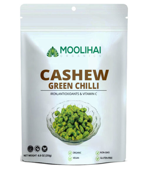 Green Chilli Cashew Nuts / Cashew Nuts Masala Kaju- 250 gm