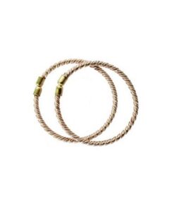 Copper and Lead Twisted Anklet / Kaal Thandai