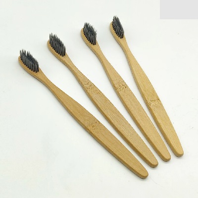 Bamboo Toothbrush with Charcoal Bristles