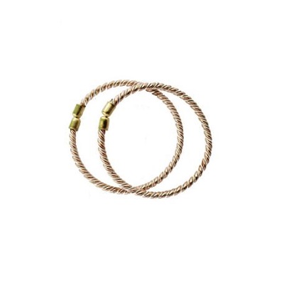 Copper and Lead Twisted Anklet / Kaal Thandai
