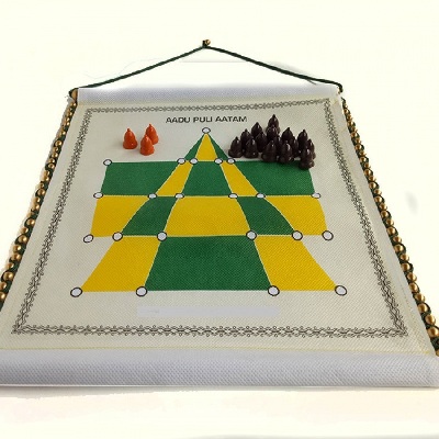 Goats and Tigers / Aadu Puli Aattam Board Game