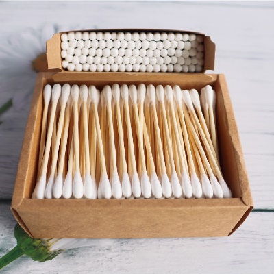 Wooden Bamboo Cotton Ear Buds