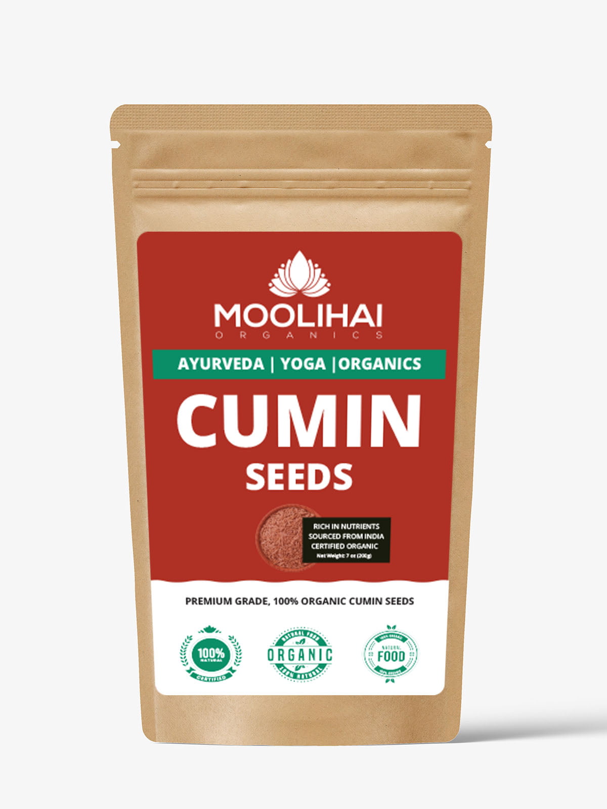 Cumin Seeds / Seeragam / Jeera / Cuminum Cyminum - Non GMO & Vegan 200g (7  oz)