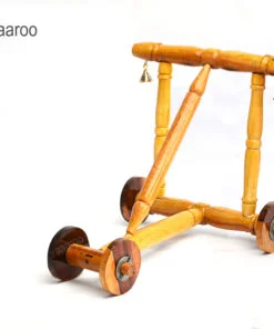 Alternative view of Baby Nadai Vandi | Traditional Wooden Walker | Extra Premium | Anti Rollover Model