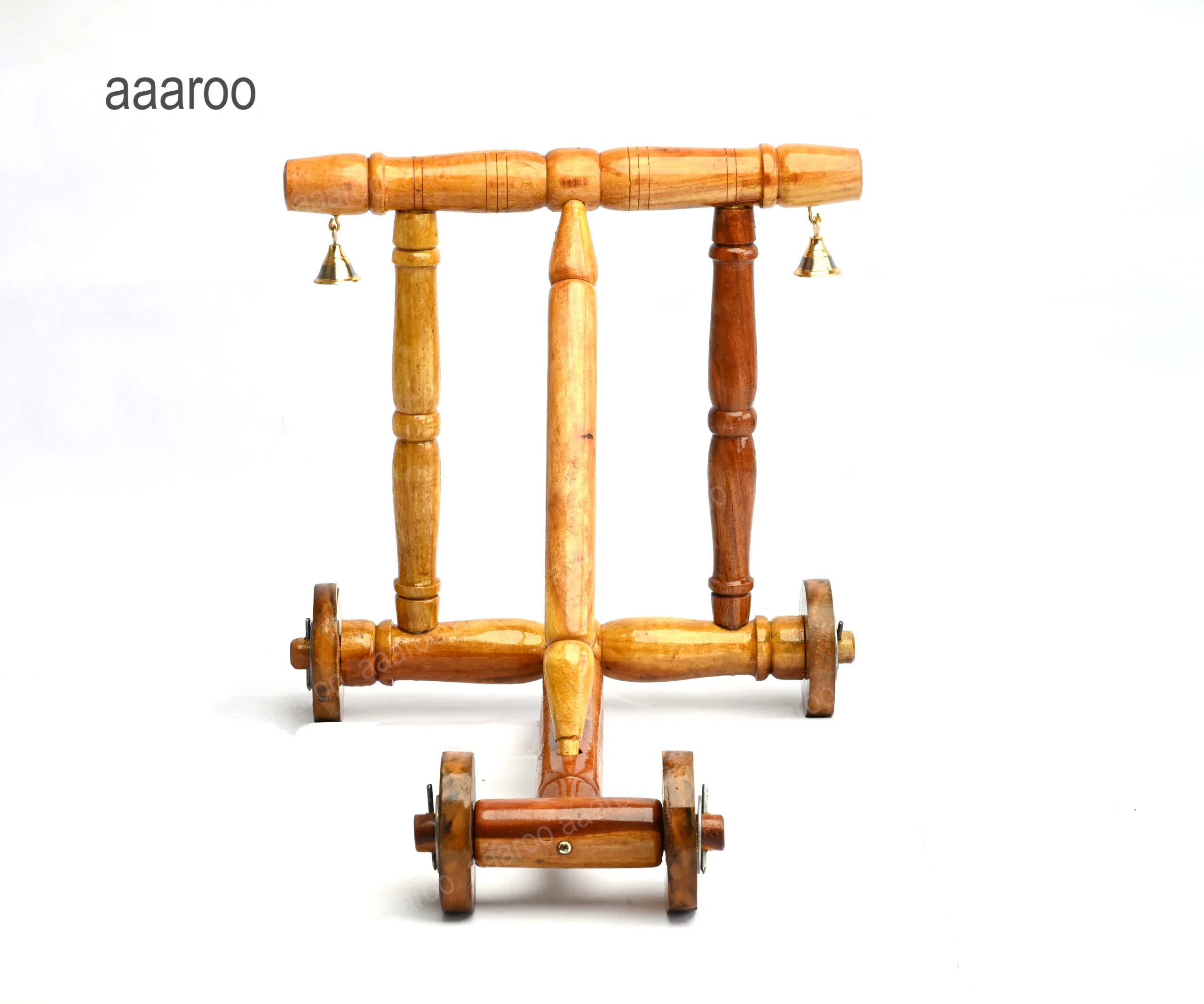 Baby Nadai Vandi | Traditional Wooden Walker | Extra Premium | Anti Rollover Model - Image 5