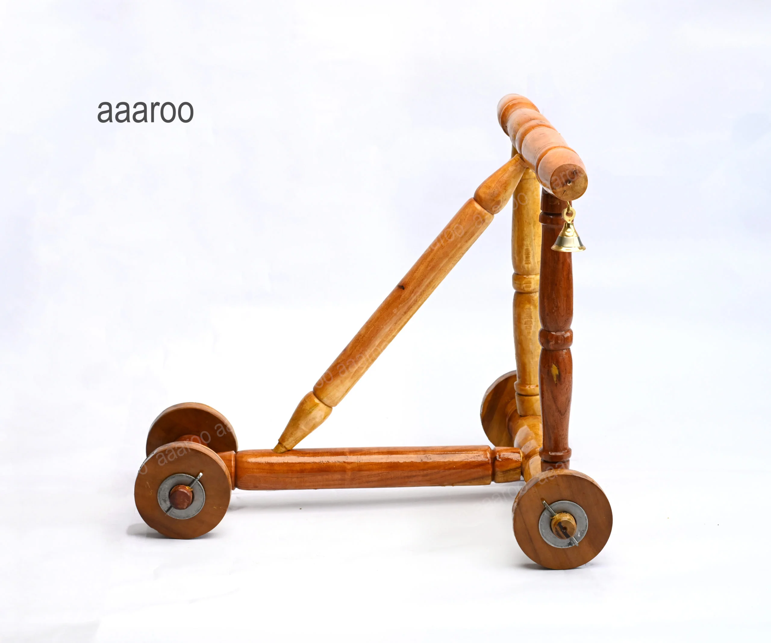 Baby Nadai Vandi | Traditional Wooden Walker | Extra Premium | Anti Rollover Model - Image 7
