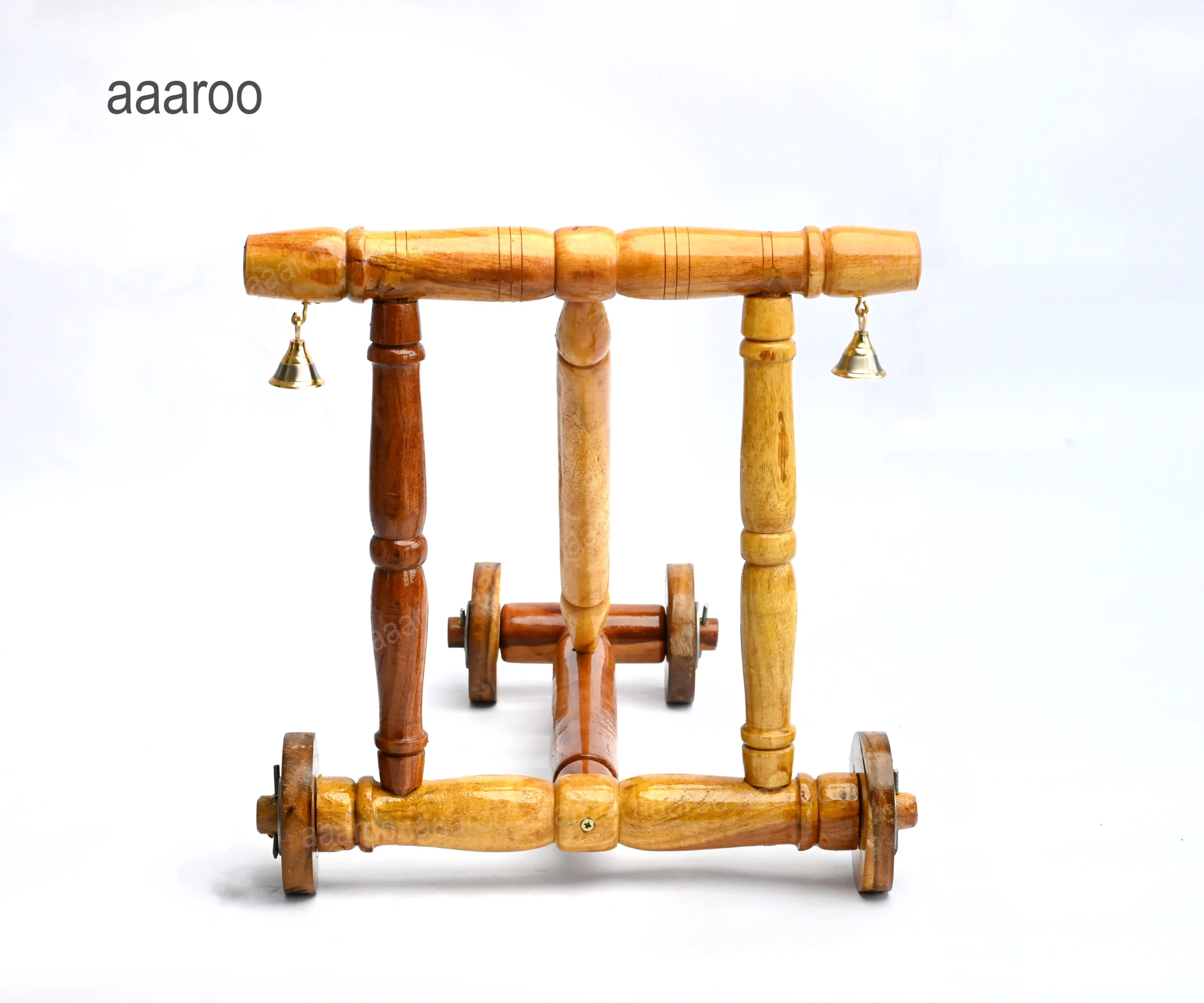 Baby Nadai Vandi | Traditional Wooden Walker | Extra Premium | Anti Rollover Model - Image 8