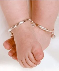 Alternative view of Kaal Thandai for Babies | Copper & Lead Twisted Anklet | 100 % Pure Copper