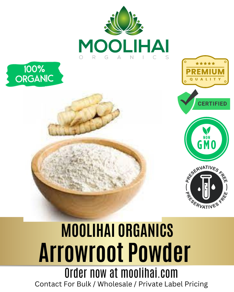 Arrowroot Powder 1 Lb. Arrowroot Flour Starch, Immune Health & Metabolism,  non-GMO & Gluten-free