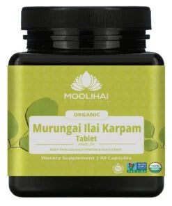 Organic Moringa Capsules / Murungai Ilai Karpam / Moringa Supplement Capsules - 60 Capsules