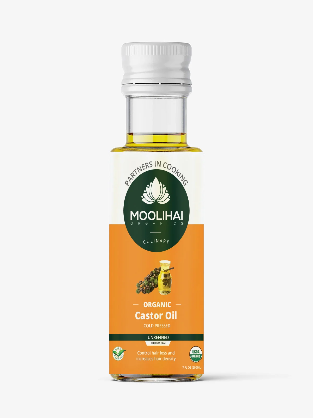 Premium Virgin Grade Cold-Pressed Castor Oil - For Healthy Hair & Skin 500ml (17 fl oz)