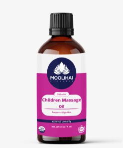 Organic Children Massage Oil | 100 % Natural Herbal Oil - 200 ml (6.7 fl oz)