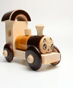 Wooden Train Engine Toy for Kids - Hand Crafted - Multicolor train Engine for Kids - Pretend Play Showpiece for Home