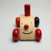 Wooden Joker CAR - Hancraved Wood Toy Car w/ Wheels - Joker Car Toy for kids - Car Miniature Wooden Joker Car Vehical Pull and Push