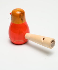Alternative view of Bird Whistle For Kids - Red & Black Bird Whistle for Play - Made with real wood - Handcraved - Multi color Bird Whistle Wooden Toy