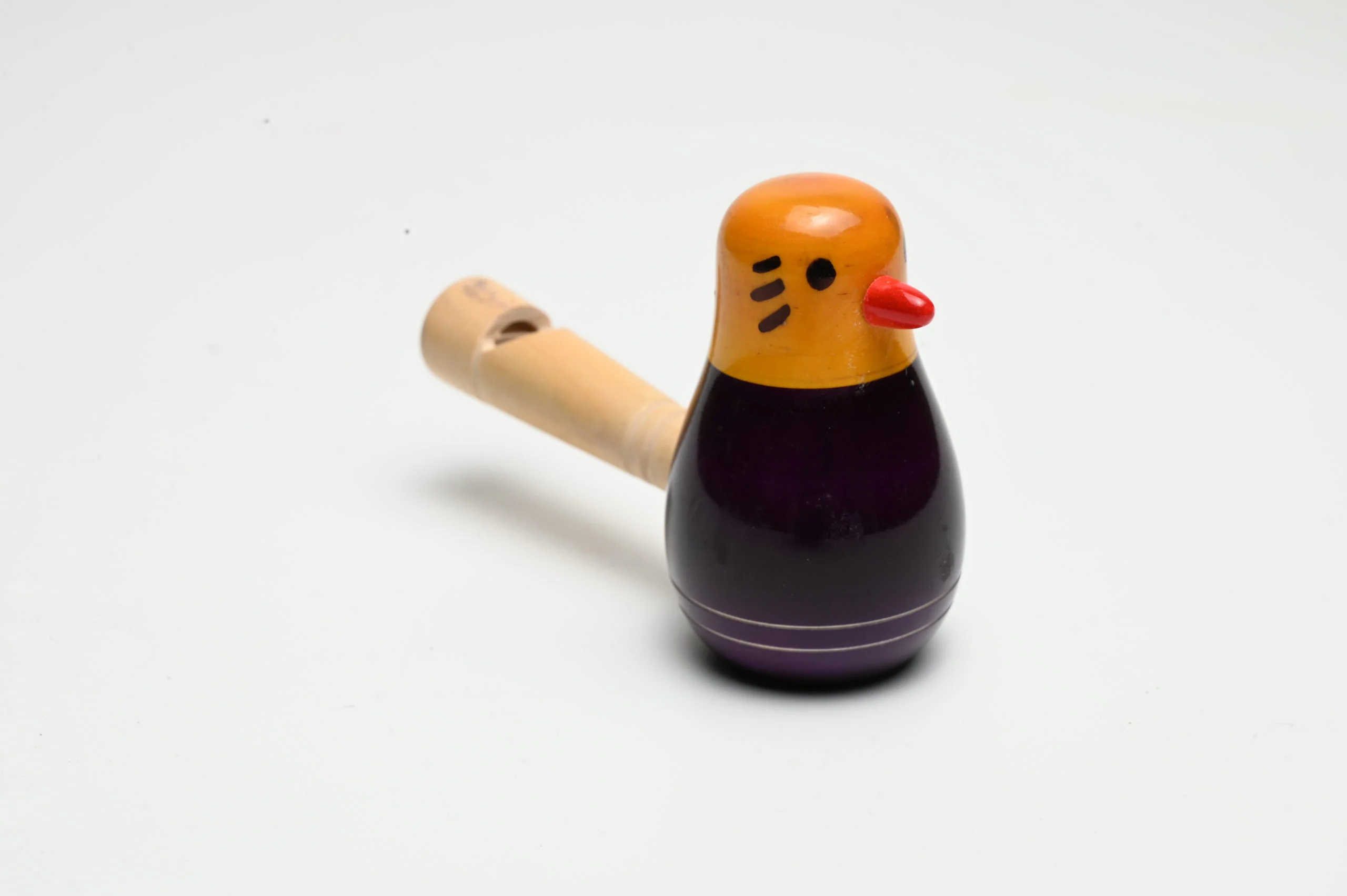 Bird Whistle For Kids - Red & Black Bird Whistle for Play - Made with real wood - Handcraved - Multi color Bird Whistle Wooden Toy - Image 3