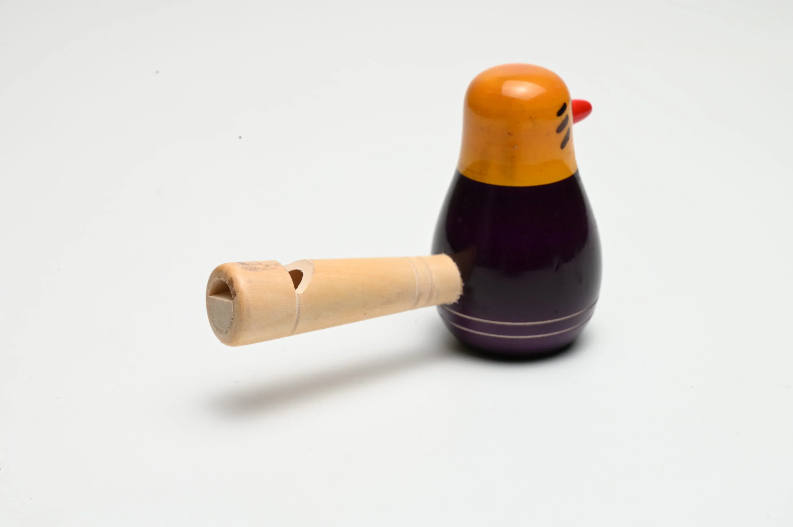 Bird Whistle For Kids - Red & Black Bird Whistle for Play - Made with real wood - Handcraved - Multi color Bird Whistle Wooden Toy - Image 4