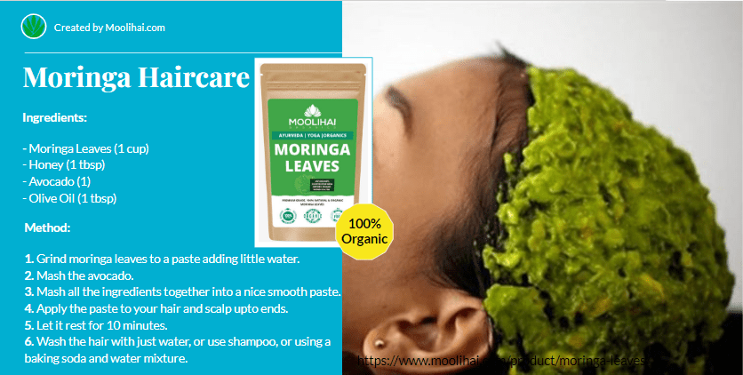 moringa leaves haircare