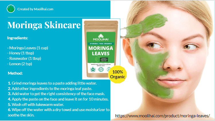 moringa leaves skincare